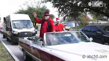 Pancho Claus wears a zoot suit and delivers 10,000 gifts to kids year-round in a lowrider