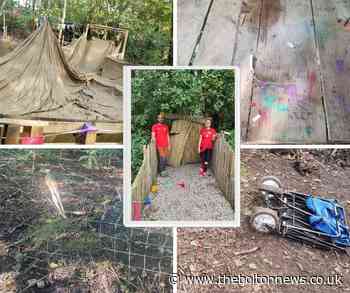 Yobs wreck Hedgehogs Woodland Adventure, Horwich