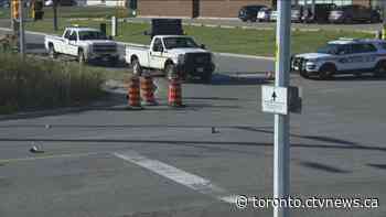 Woman rushed to hospital after being struck by a car in Vaughan, Ont.