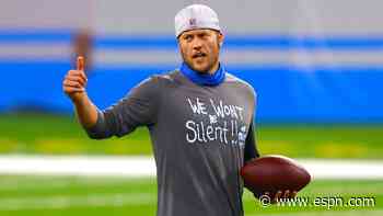 Lions' Stafford recounts seeing racism firsthand