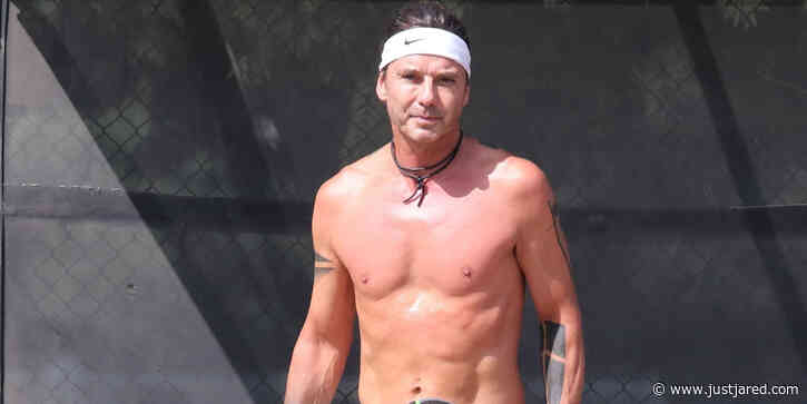 Gavin Rossdale Works Up a Sweat During a Tennis Session