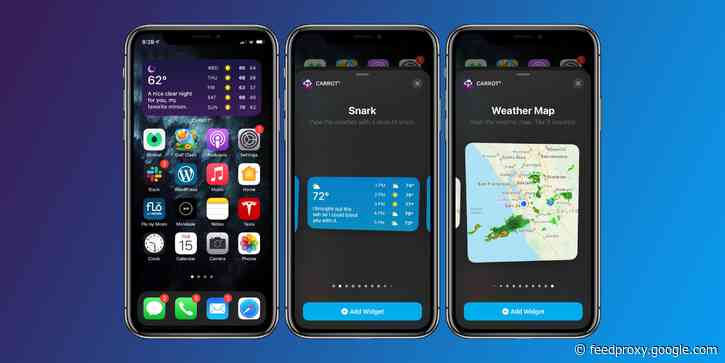 Carrot Weather shines on iOS 14 with 12 rich widgets, 25 Apple Watch complications, more