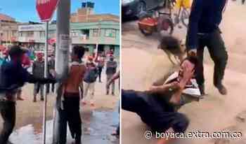 Amarrado a un poste: Brutal 'paloterapia' a presunto ladrón en Sogamoso [VIDEO] - Extra Boyacá