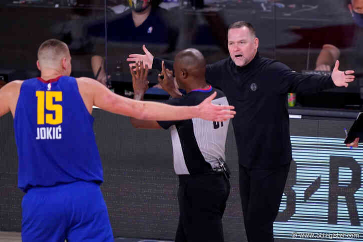Kiszla: Yes, the Nuggets got punked by Lakers and NBA refs, but whining won’t win the series