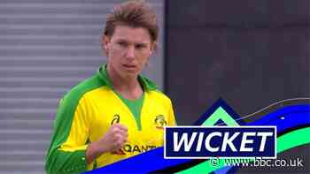 England v Australia: England lose fifth wicket as Sam Billings caught reverse-sweeping Adam Zampa