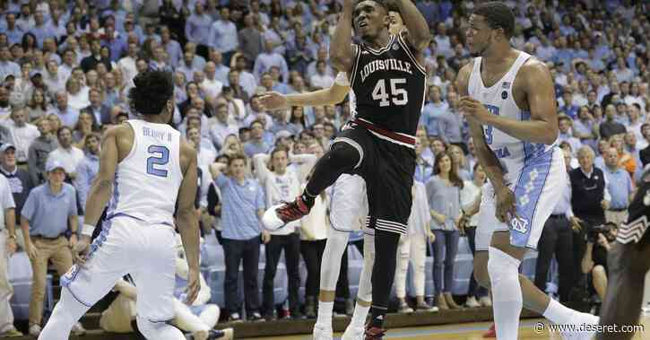Donovan Mitchell appears on ESPN’s College GameDay with Lamar Jackson, Jack Harlow