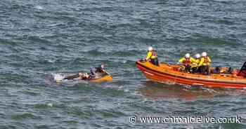 Three fishermen saved from drowning after boat capsized near Roker Pier