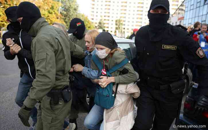 Belarus police detain hundreds of women at protest