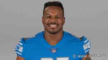 Lions' Nick Williams (shoulder) out vs. Packers