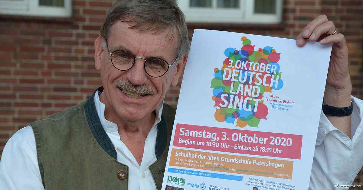 Im Takt der Freiheit: Petershagen beteiligt sich an "Deutschland singt" | Petershagen - Mindener Tageblatt
