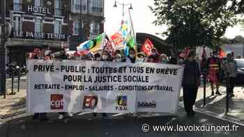Une centaine de manifestants dans les rues d'Arras ce jeudi matin : « Le capitalisme sauvage n'avance pas masqué, lui ! » - La Voix du Nord