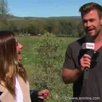 Chris Hemsworth Crashes Aussie Weather Report - E! Online