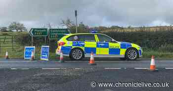 North East news LIVE: Northumberland road closed after three-vehicle collision