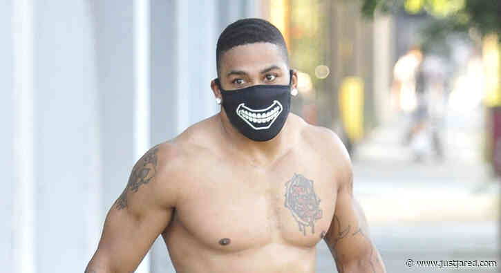 Nelly Goes Shirtless Leaving 'DWTS' Rehearsals