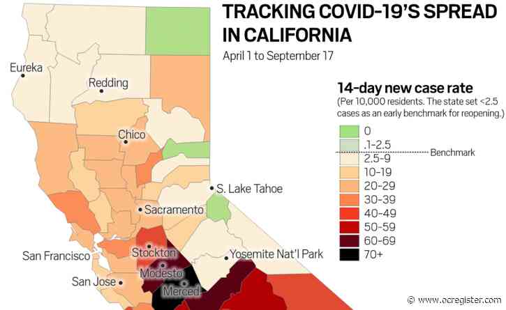 Watch: Where are California’s coronavirus case rates dropping, and how far?