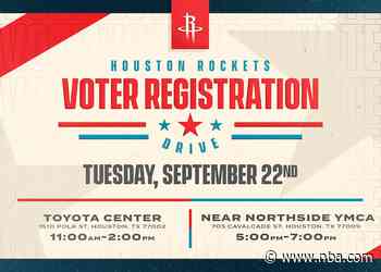 Houston Rockets To Celebrate National Voter Registration Day with Voter Registration Drive - Rockets.com