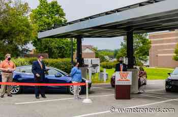 West Virginia Wesleyan unveils solar canopy to power performing arts center - West Virginia MetroNews