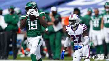 Jets lose Perriman (ankle), further depleting WRs