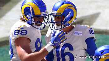 Jared Goff's red-hot start, three TDs to Tyler Higbee get Rams to 2-0