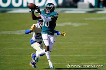 Goff Tosses 3 TD Passes to Higbee, Rams Beat Eagles 37-19