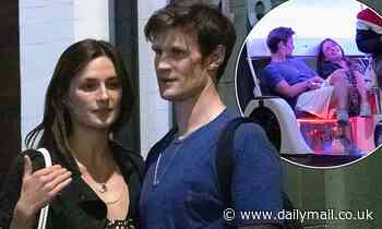 Matt Smith puts on a very cosy display with mystery brunette as they ...