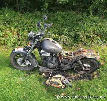 Burnt out motorbike found at Sherdley Park - St Helens Star