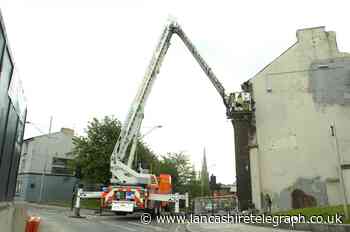 Roads in Blackburn closed after end of building collapsed