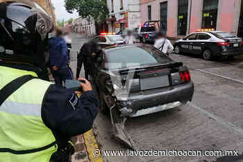 Imprudente automovilista ocasiona persecución y choque en la Av. Acueducto, en Morelia - La Voz de Michoacán