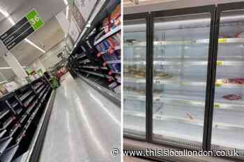 Coronavirus: London ASDA shoppers worry over empty shelves