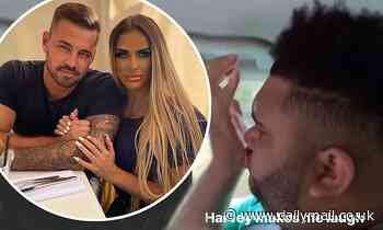 Katie Price is left in hysterics after son Harvey, 18, does impression of her boyfriend Carl Woods