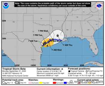 TS Beta brings rain, wind threat to Houston