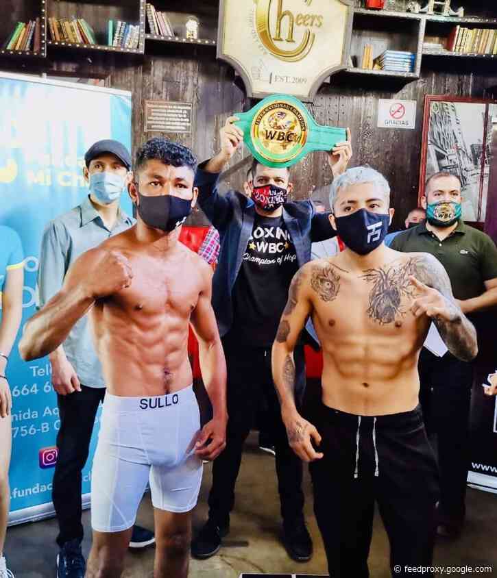 Santiago Vs. Garcia Weights From  Tijuana, Mexico