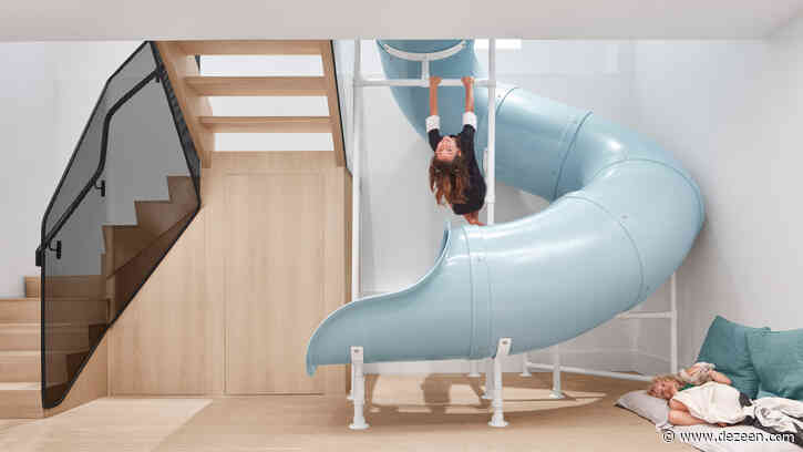Blue slide is centrepiece of Walker house renovation by Reflect Architecture