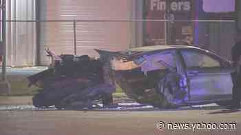 Driver fleeing cops slams into rideshare, killing 2 backseat passengers, Texas cops say