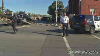 DEVELOPING: At least two vehicles involved in rollover crash on East Utica Street
