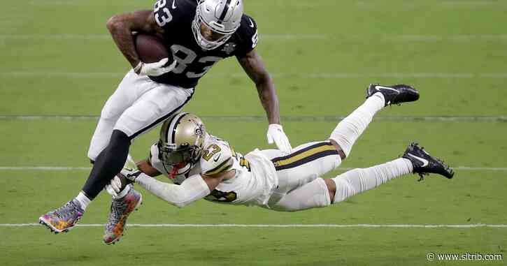 Raiders open Las Vegas stadium with 34-24 win over Saints
