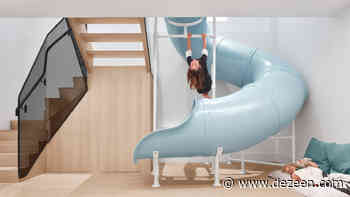 Blue slide is centrepiece of Walker house renovation by Reflect Architecture - Dezeen