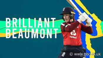 England v West Indies women's T20: Tammy Beaumont smashes match-winning half-century