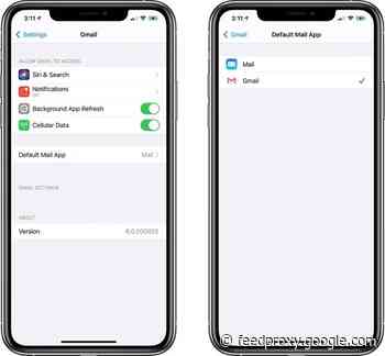 Gmail can now be set as default mail app on the iPhone and iPad