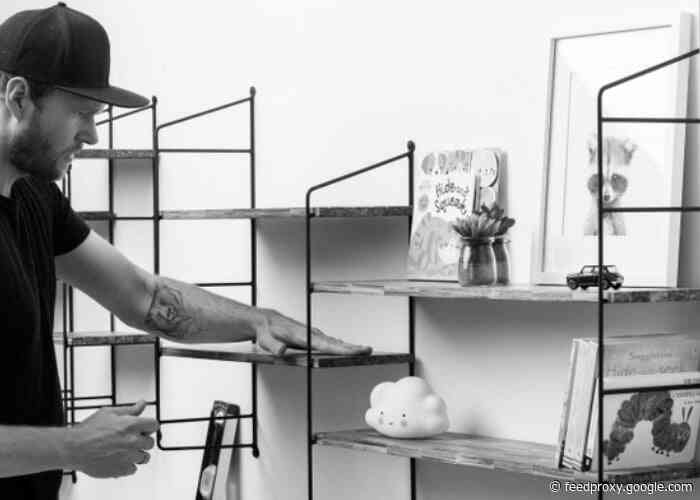 SMILE modular shelf made from recycled chopsticks hits Kickstarter