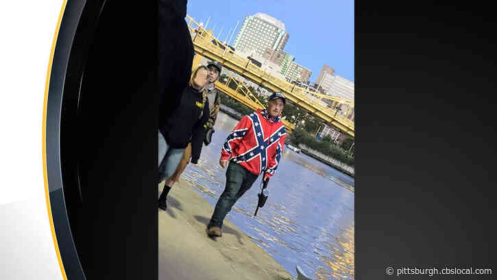 Police Searching For Suspects, One Wearing Confederate Flag Sweatshirt, Who Vandalized Pittsburgh Black Lives Matter Mural With Paintballs