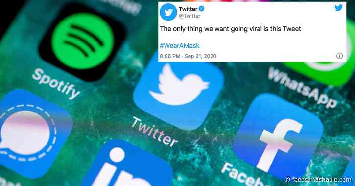 Twitter encourages mask-wearing with hidden emoji Easter egg