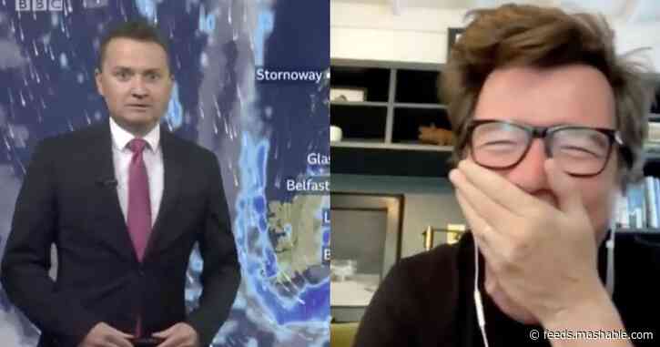 BBC weatherman intros Rick Astley in most hilariously awkward way possible