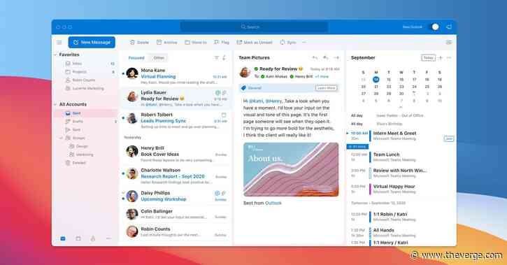 Microsoft’s new Outlook for Mac design launches in October