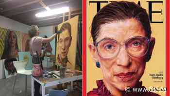 How an Edmonton artist came to paint Ruth Bader Ginsburg's portrait for Time