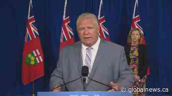 Coronavirus: Ford calls on all Ontarians to get flu shot as province prepares for COVID-19 second wave