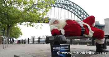 Why is Santa in Newcastle in September?