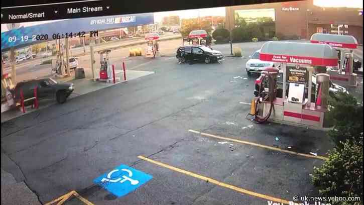 Driver Flees After Crashing Into Pumps, Causing Fire at Maine Gas Station