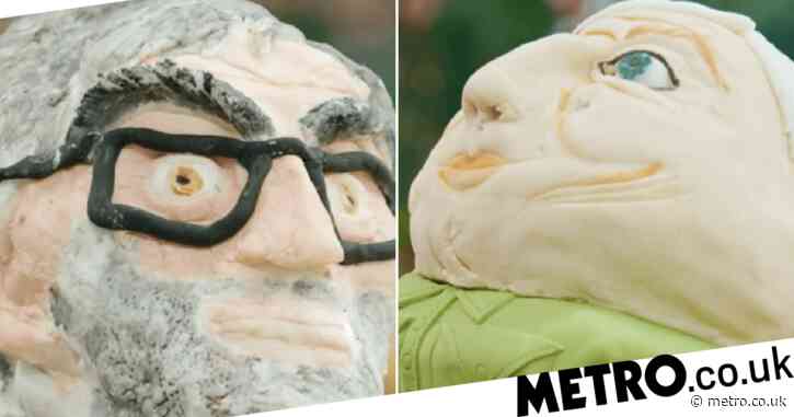 Great British Bake Off contestants make Sir David Attenborough and Louis Theroux out of cake and viewers can’t cope