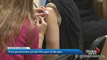 Coronavirus: Ontario government unveils first step of fall COVID-19 plan